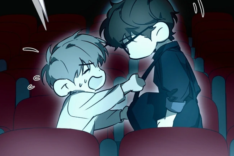 Lectura BL Manhwa Nerd Project (Proyecto Nerd) Capítulo 53 en Español, Tenía miedo, pero no quería irme, así que lo vi hasta el final