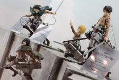 Conjunto de figuras de Eren, Mikasa, Levi y Erwin disponibles a un precio económico